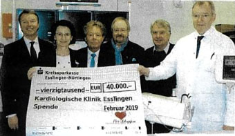 Herzklopfen-Spende Februar 2019 - Esslingen